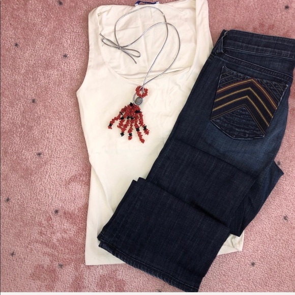 Coral and Onyx Necklace - Picture 6 of 8